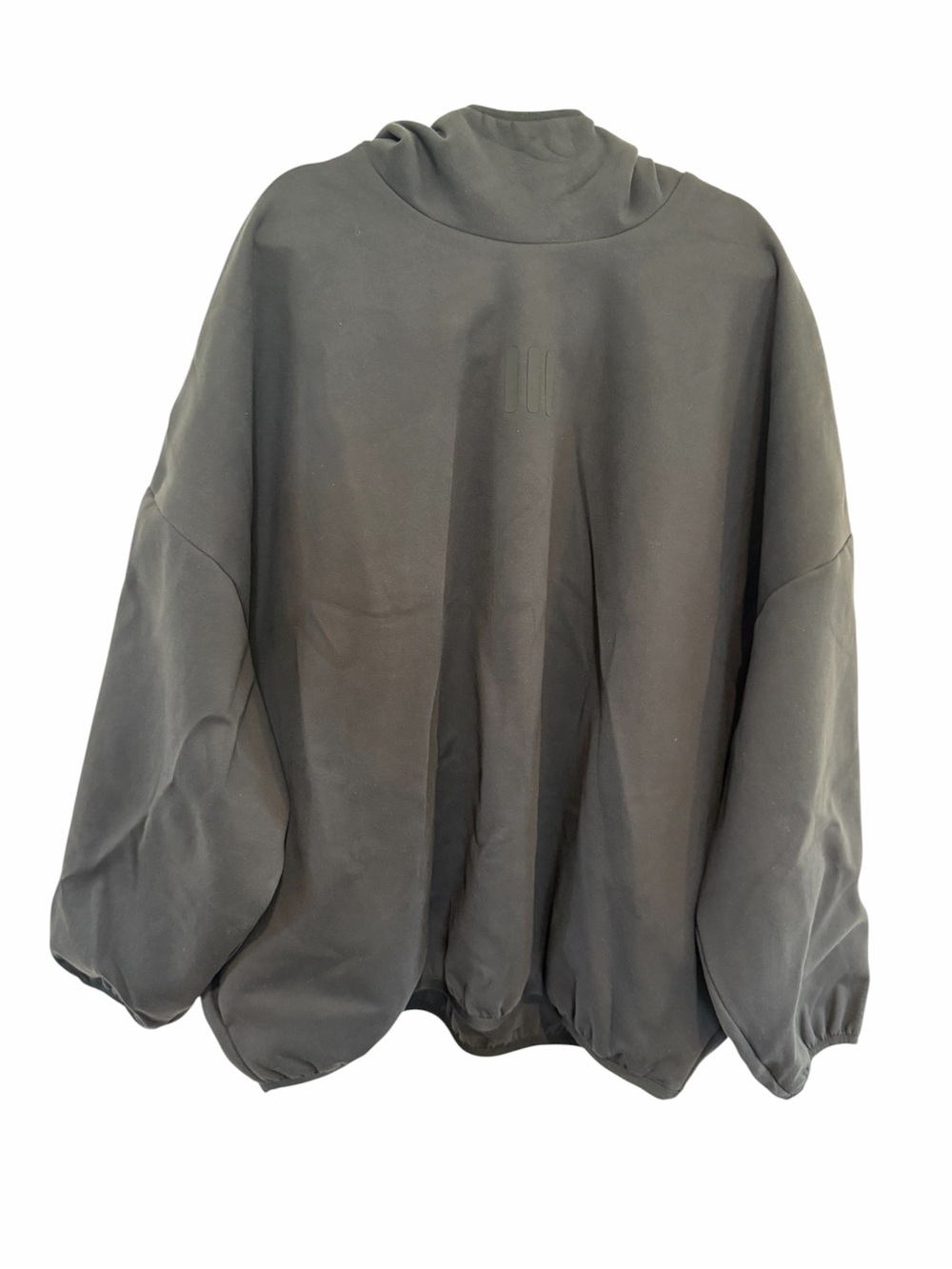 Fear of God Black Athletic Pullover with Cream Tag